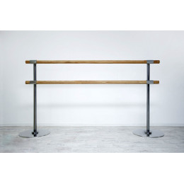 Станок 2-х уровневый мобильный Элегант (нержавеющая сталь, переносной) хореографический (комплект)+