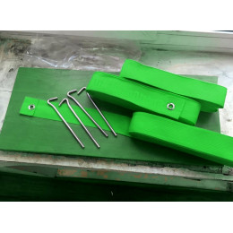 Разметка площадки для пляжного волейбола 8х16м зеленый (ленты)